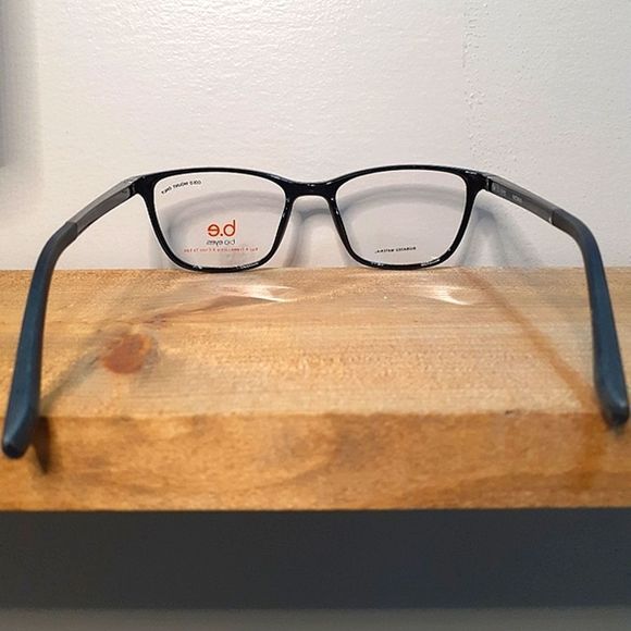 New BLACK Rx'able Eyeglass Frame, women full rim glasses, Shiny Black - Picture 3 of 6